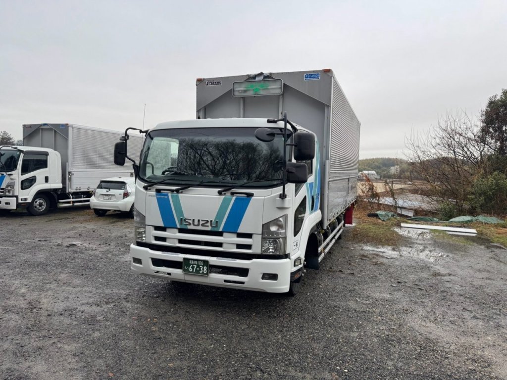 Aluminum Wing Van ISUZU 4t wide PKG-FRR90S2 