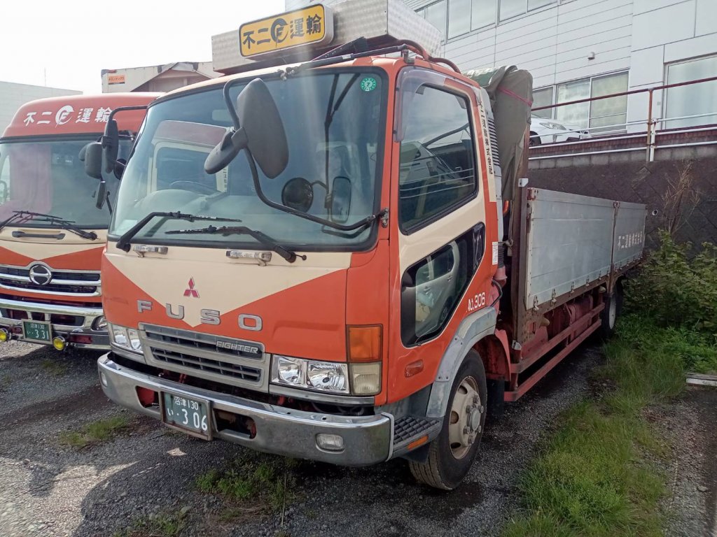 Flat Cargo Truck (Dropside) MITSUBISHI (FUSO) 4t standard KK-FK71HJ 