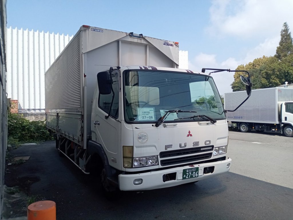 Aluminum Wing Van MITSUBISHI (FUSO) 4t wide KK-FK71GJ 