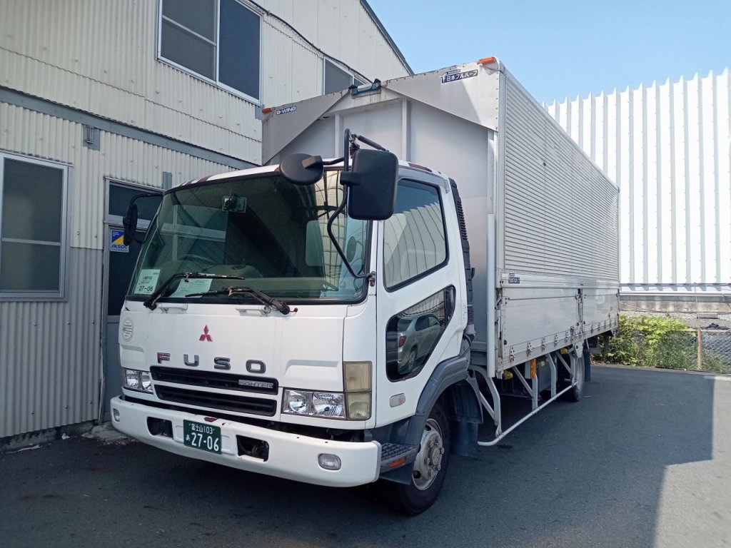MITSUBISHI (FUSO) KK-FK71GJ Aluminum Wing Van 4t wide